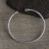 Six-character mantra bracelet men's retro hand-carved heart meridian opening bracelet men's and women's couples' jewelry