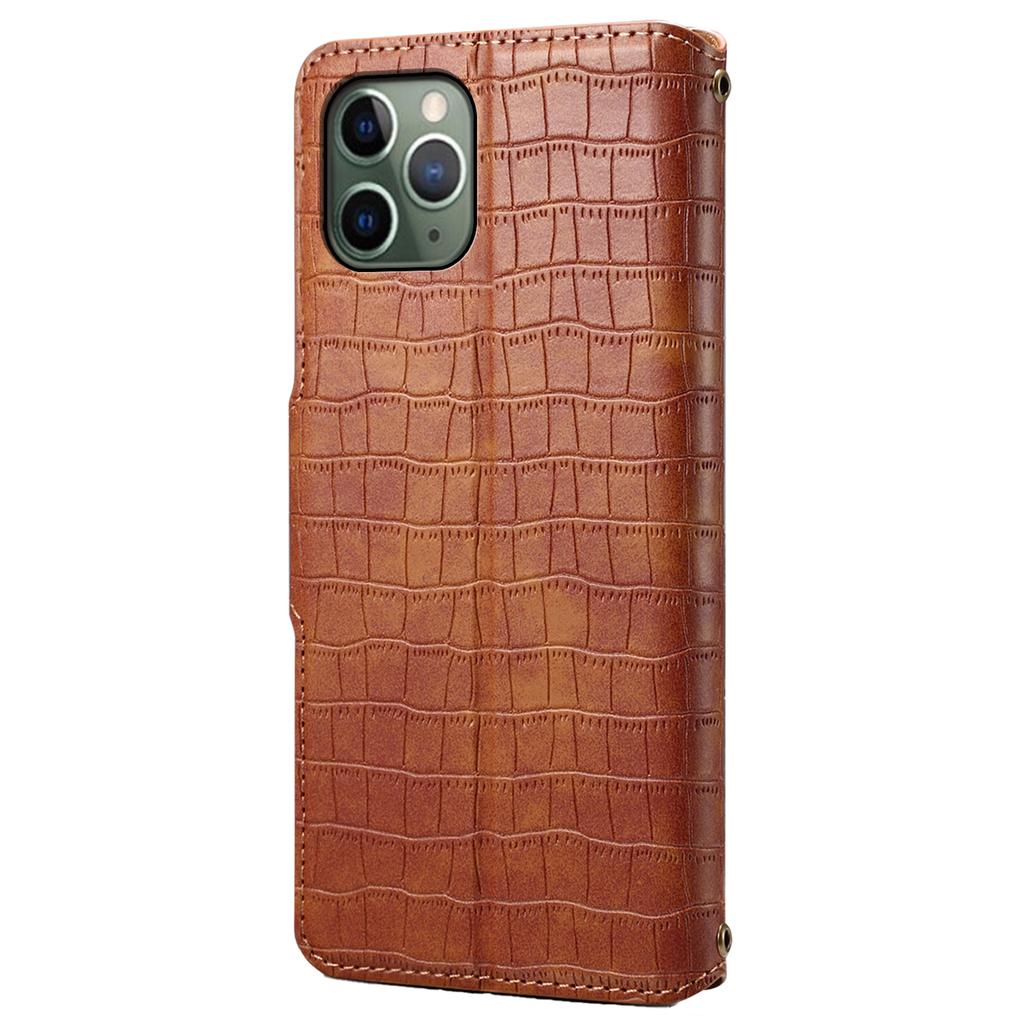 Leather Case for iPhone 12/12 Pro Crocodile Texture Wallet Shockproof Phone Cover