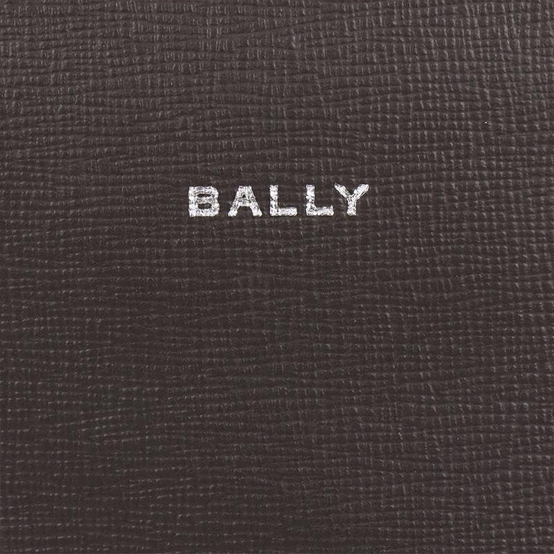 Bally Logo Zip Closure Leather Backpack Men Backpack Ebony 6308753