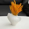 Creative Retro White Ceramic Vase Minimalism Flower Pots Desk Decoration Flowers Arrangement Floral Vases Room Aesthetic Decor
