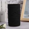 200 Yards Roll Face Shield Clothes Flat Rubber Band Cord Cuff Elastic Band RopeBlack
