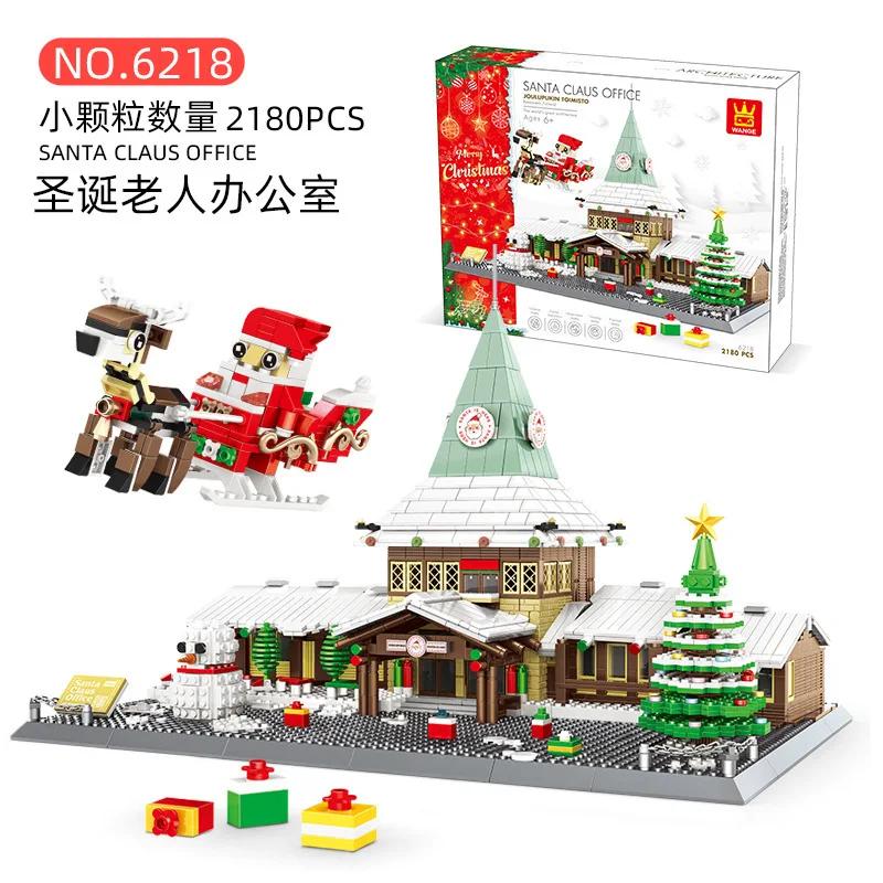 World Famous Building Block Creative City Museum Pyramid Architecture Church Villa  Tower Model DIY Bricks Toy for Kids Boy Gift