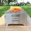 Bärbar utomhusgrill: Kompakt kolgrill för kött & fisk
