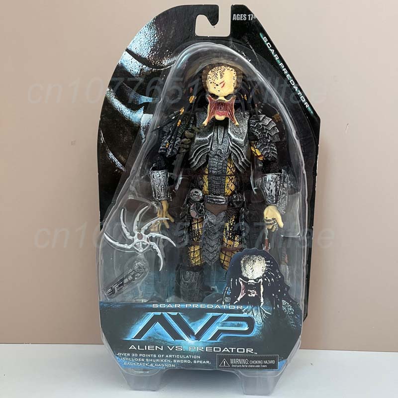 Alien Figure Celtic Predator Masked Scar Predator Figure Alien Action Figure Model Toys Joint Movable Doll Christmas Present