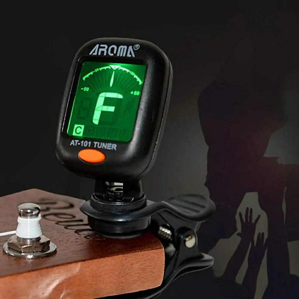 Guitar Tuner AT-01A/101 Foldable Rotatable Clip-on Tuner High Sensitivity for Bass Ukulele Chromatic Guitar Accessories