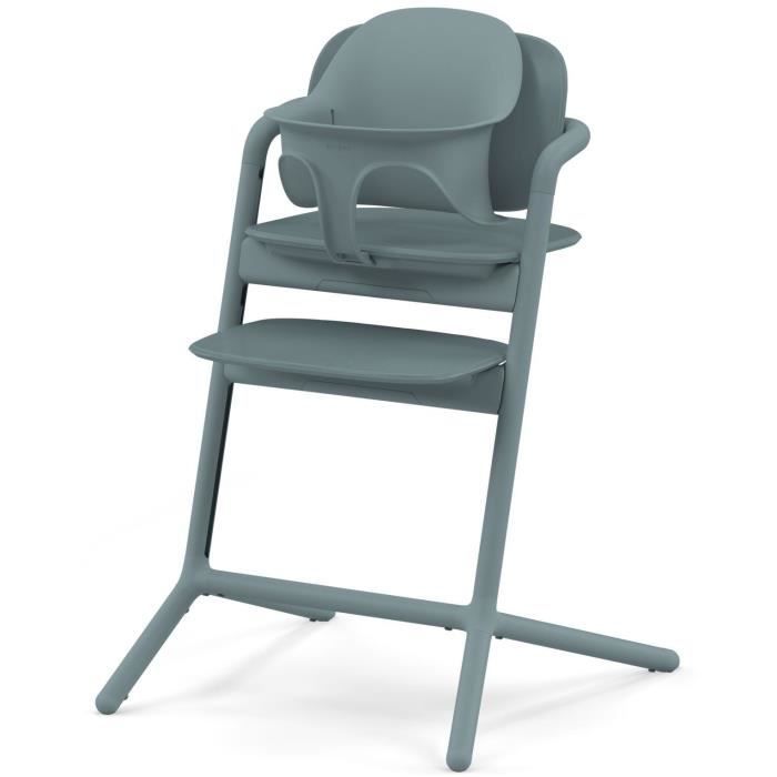 CYBEX - High Chair - 3 In 1 Pack - LEMO 2 - Blue - Adjustable In Height and Depth - Baby Set Included