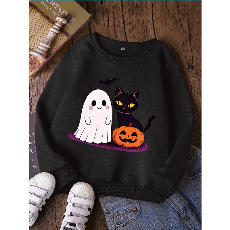 Fashion Round Neck Sweatshirt, Sporty Casual Top