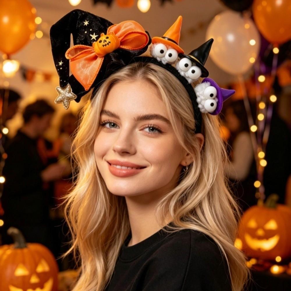 Decorative Style Halloween Cartoon Hairband Halloween Theme Ghost Headband Halloween Party