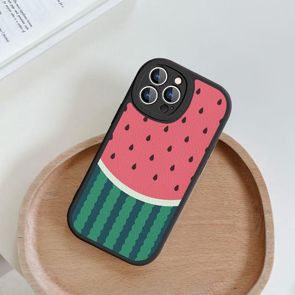 Watermelon Pattern Phone Case Hard Leather For iPhone 14 13 12 Mini 11 14 Pro Max Xs X Xr 7 8 Plus Fundas