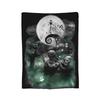 The Nightmare Before Christmas Flannel Blanket Jack And Sally Throw Blankets for Bed Sofa Couch 200x150cm Rug Piece,