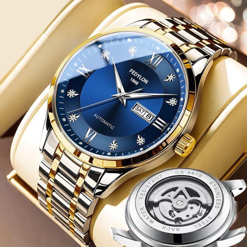 Fatiron Domestic Fashion Business Watch Men's Fully Automatic Non-Mechanical Watch English Calendar Luminous Quartz Watch