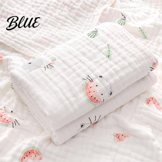 Baby Blanket Wrap Thin Swaddling Cotton Cartoon Body Dry Eye-catching Keep Newborn Printed Cloth