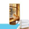 Cozy Rainy Cat Scene Beach Towel Patterned Sunscreen And Windproof Suitable For Swimming Pool Camping Travel Blanket