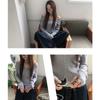 The Pink Slim Fit Off Shoulder Two Way Ribbed Knit Zip Up
