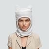 Thick Warm Balaclava Face Mask Windproof Hooded Scarf Stylish Bear Ears Balaclava  Cold Weather