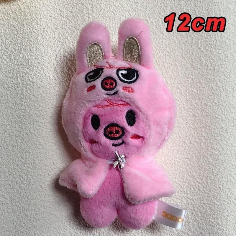 Stray Kids Plush The Latest  Crouched Doll with A Hat, Cute Pendant and Star Merchandise From
