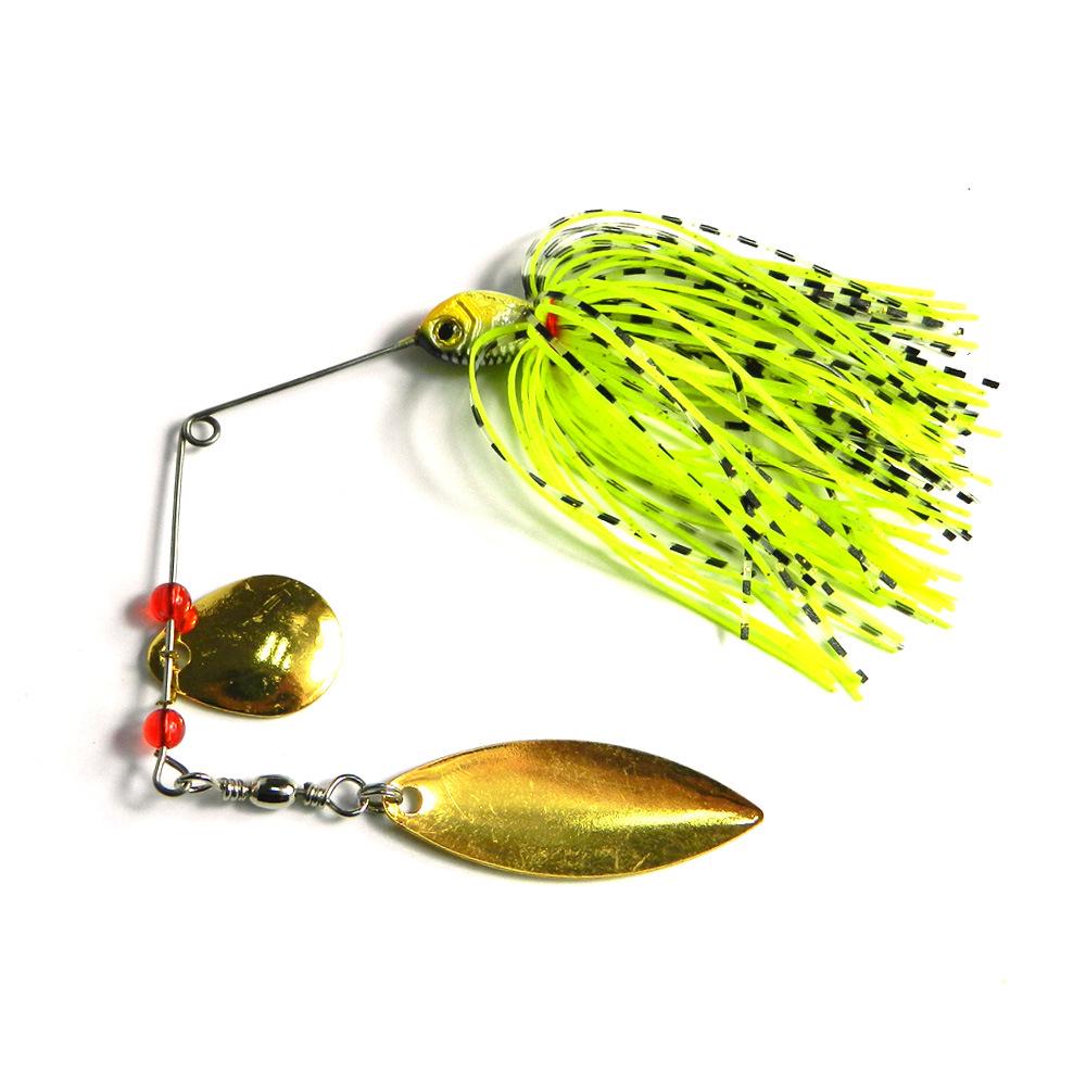 HENGJIA Fishing Lure 15g Metal Spinnerbait with Noise Maker