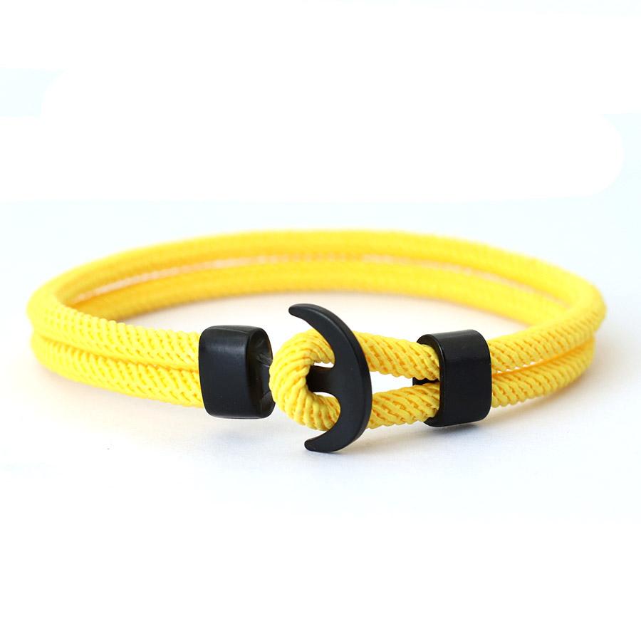 Neues Einzigartiges Ankerarmband Für Männer A-Qualität 4mm Schnurarmband 7 Farben Verfügbar Keine Verformung Kein Pilling Perfektes Geschenk Für Ihn