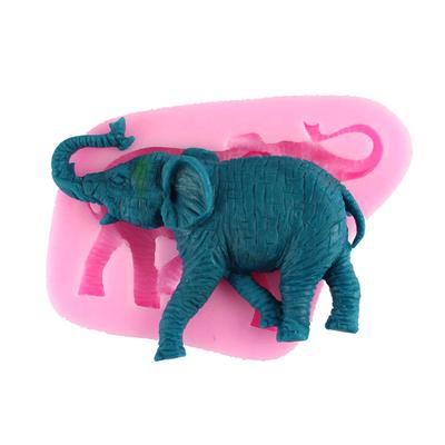 Stampo in silicone per animali elefante 3D, stampo per cioccolato, strumento per la decorazione di torte fondente