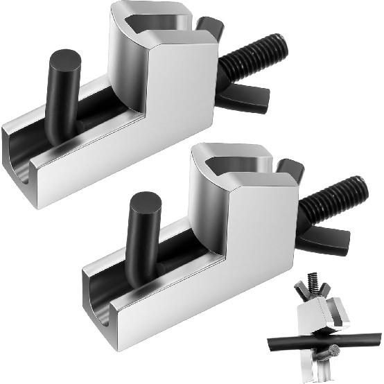 Feekoon Brake Line Clamp, 2 Pcs Hose Pinch Clamp Pliers, Metal Brake Line Clamp Suitable For Flexible Hoses Fuel Hoses Gas Lines Brake Hoses Radiator