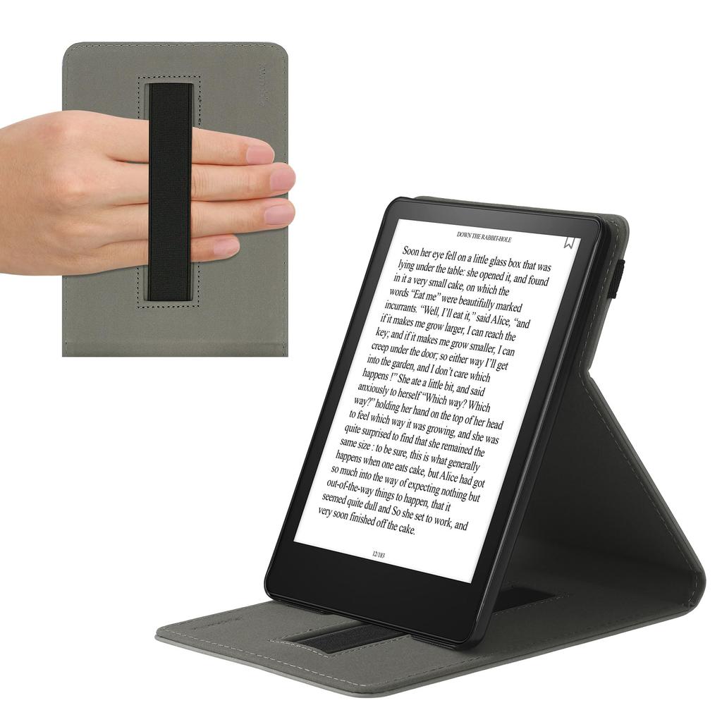 Kwmobile Case for Amazon Kindle Paperwhite Generation Stand with Protective Gray 11. (2021) - E-Book Case,