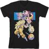 Dragon Ball Z Majin Buu Vs Gohan Goku Trunks And Vegeta Youth Black T-shirt