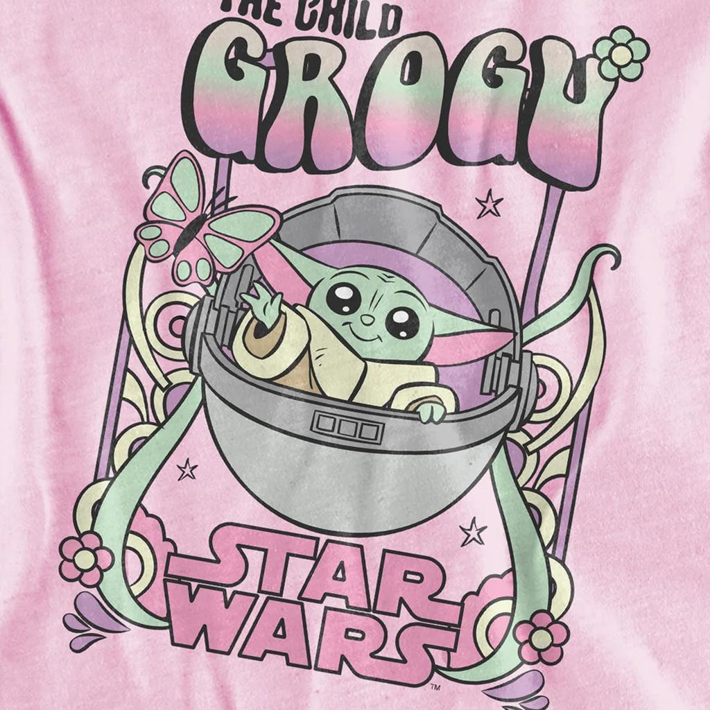 Star Wars: The Mandalorian Childrens/Kids Grogu Hippie T-Shirt