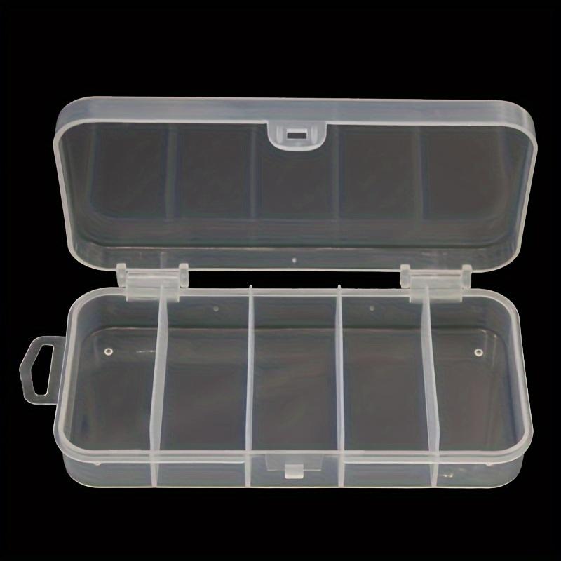 5-Grid Transparent Storage Box DIY Handmade Parts Plastic Packaging Box,Dustproof Storage Box For Hair Clip And Small Accessorie