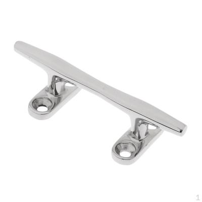 10cm Boat Dock Rope Line Cleat 6 Stainless Steel Mooring Deck