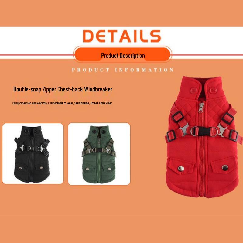 Warme Winter-Daunenweste für kleine Hunde - Schnauzer Kälteschutz Baumwollmantel