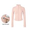 Women's Spring Yoga Jacket - Windproof Stand Collar, Slim Fit Zipper Cardigan for Running and Cycling.