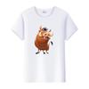 Casual Summer Ladies Blouses Men White Tees Clothes Women 90S Tshirt Oversized Tops Disney Cartoon The Lion King Graphic T-shirt