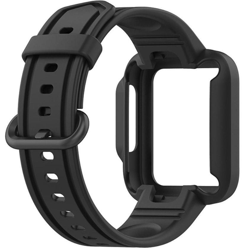 Strap + Case for Xiaomi Redmi Watch 2 Lite / Xiaomi Mi Watch Lite, Black