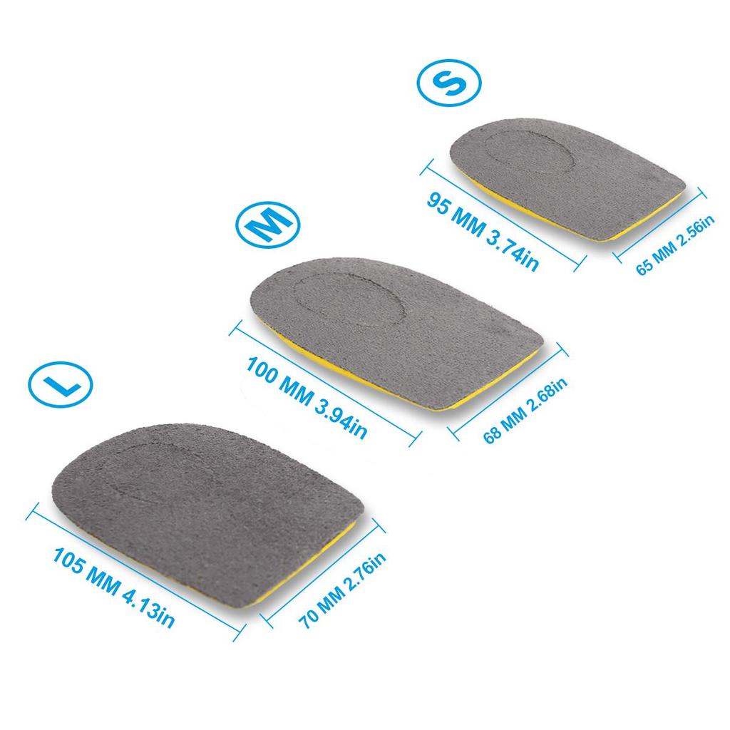 black deer Obcasy (Epin Heel) Antracytowe wkładki do ostrogi pięty