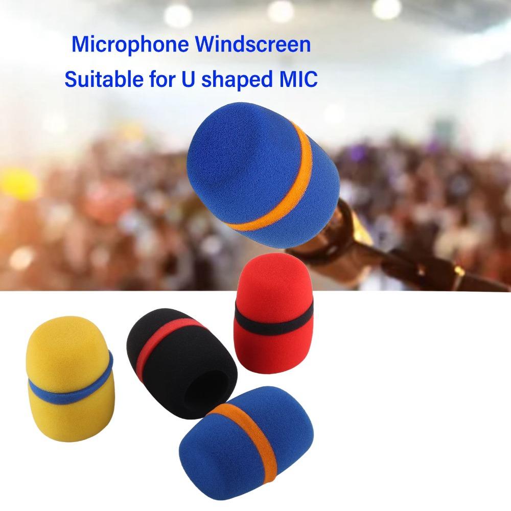 5PCS High Density Sponge Microphone Windscreen Multi-Color Handheld Microphone Cover For KTV