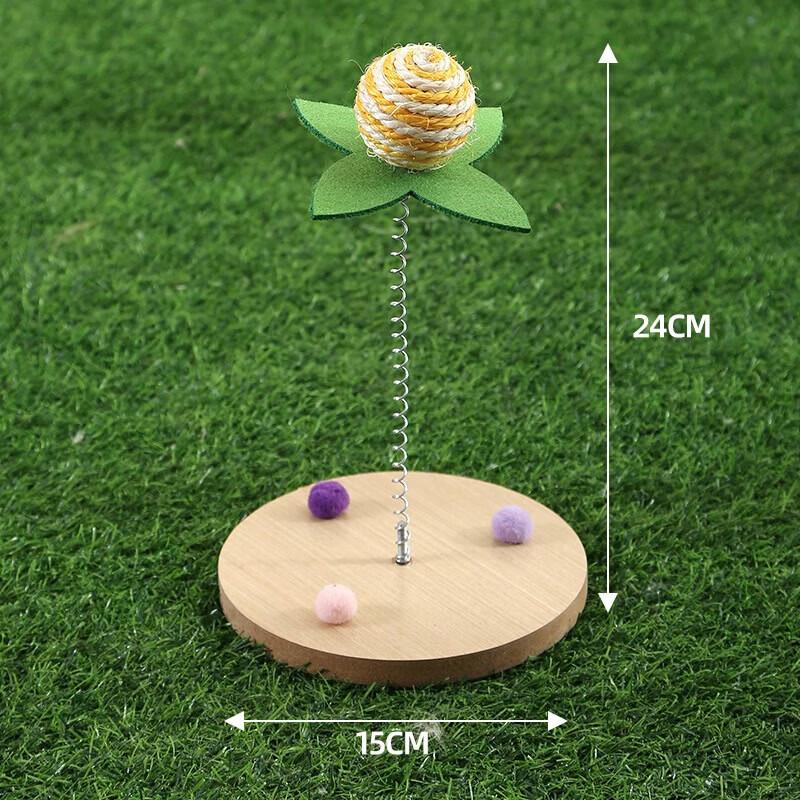 Cat Spring Sisal Ball Toy Set