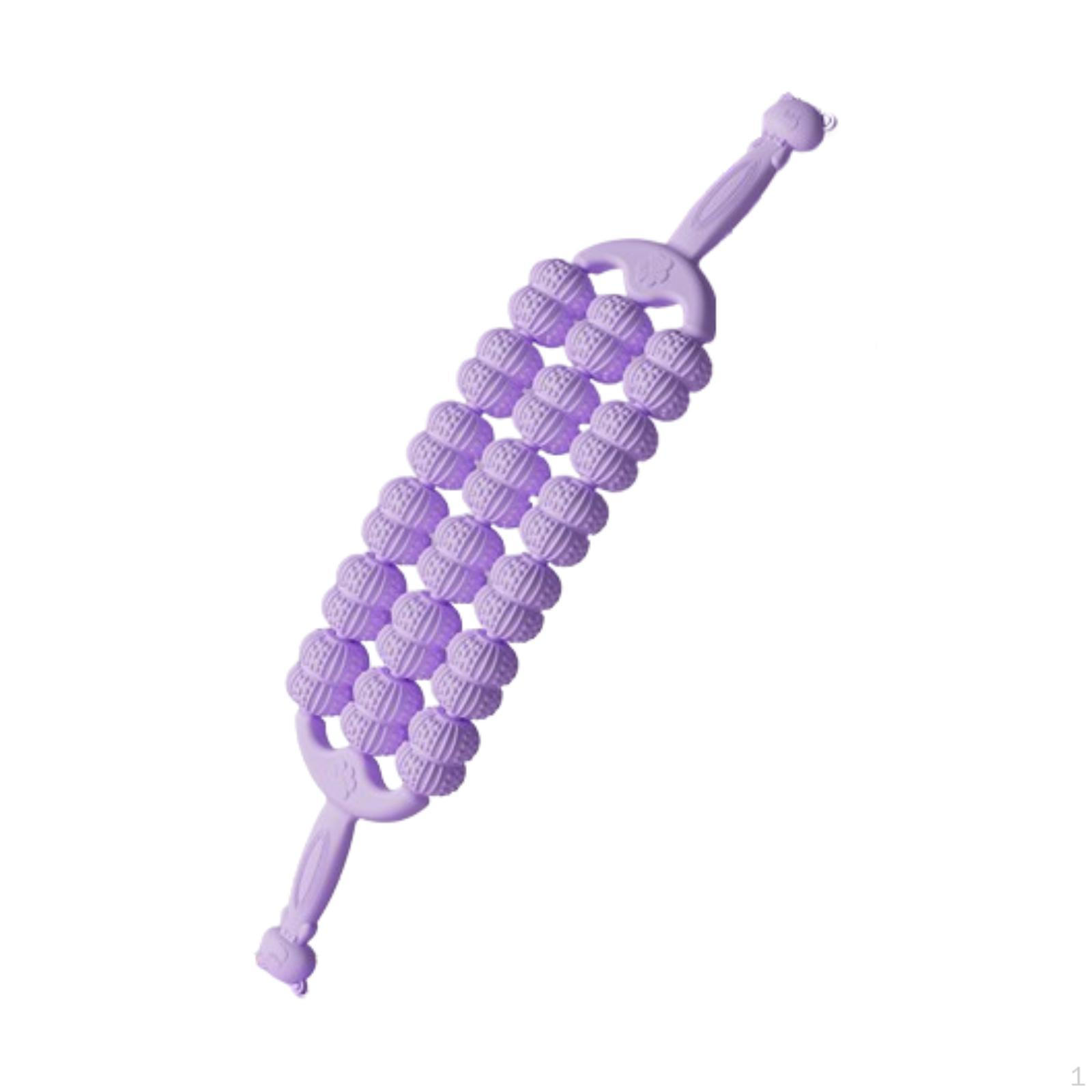 

Massage Roller Rod Anti Slip Handles Fascia Tool Muscle Relaxer for Workout Legs Body Фіолетовий