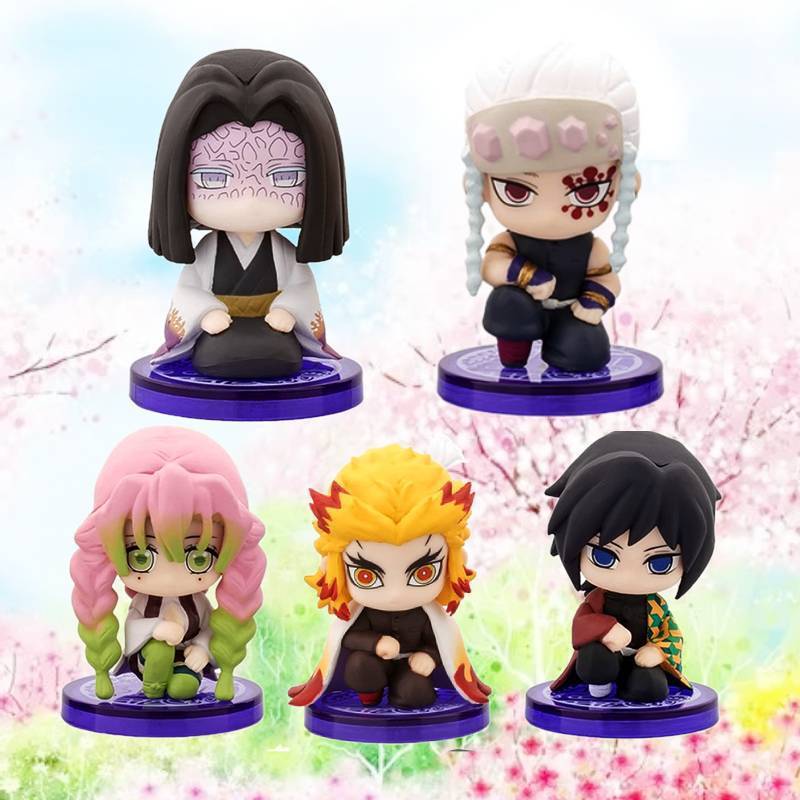 Demon Slayer Pvc Figure Set With Articulated Joints For Collectors And Fans