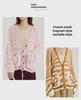 Women's Striped V-Neck Knit Cardigan Sweater - Lightweight, Loose, and Casual for Spring & Fall