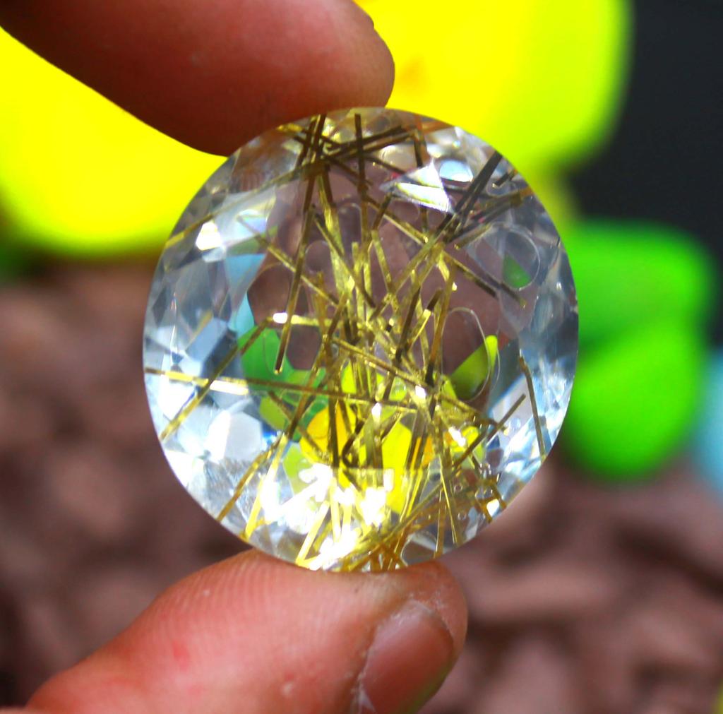 50-60 Carat Limited Fresh Offer Yellow Oval Brazil Lab Created Certified Gemstone SN383