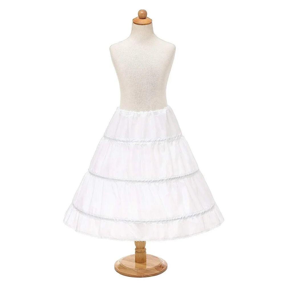Lace Children Petticoat Elastic Waist Cosplay Crinoline Underskirt  Girls