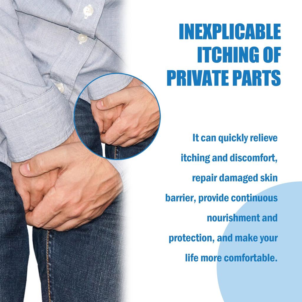 Juckreizlindernde Salbe für Männerhaut bei Ausschlägen und Juckreiz, Feuchtigkeitscreme für trockene Haut, natürlicher Fuß- und Körperbalsam, 30 ml