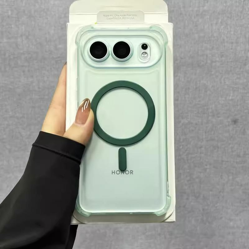 

Чохол для Honor 500 Pro Магнітний Бездротова Зарядка Прозорий ТПУ Чохол Для HuaWei Honor 500Pro М який Силіконовий Ударостійкий Чохли Для Телефона Honor 500