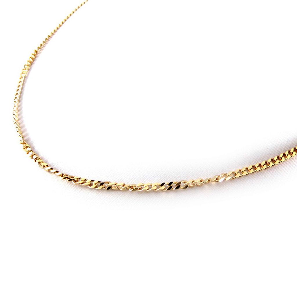 Les Trésors De Lily [K7723] - Gold Plated Chain 'Maille Curb' 45 Cm 3 Mm