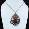 Sunstone Pendant Copper Wire Wrapped Pendant Natural Gemstone Jewelry Octopus Pendant Handmade Pendant Copper Wire Wrap Jewelry Gift For Her