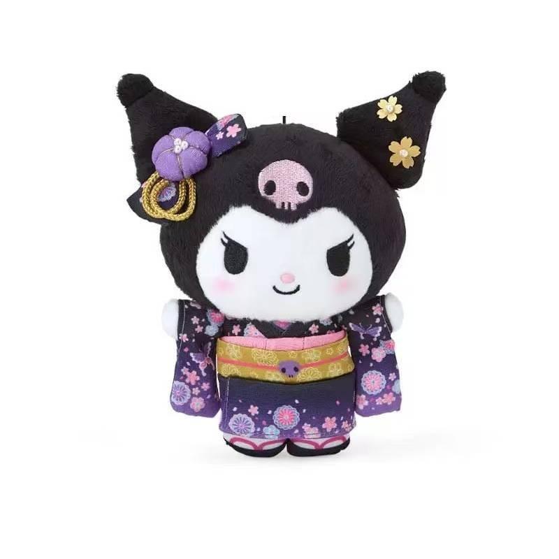 Plush Keychain With Kimono Bow For Kids And Collectors