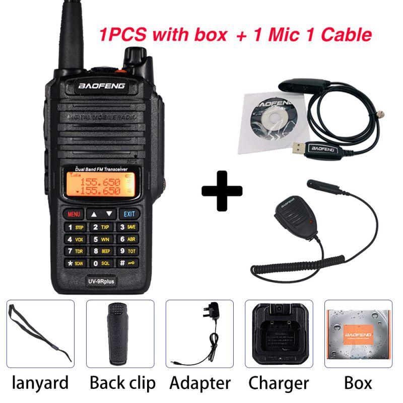 BAOFENG UV-9R Plus Walkie Talkie 10W 8000mAh IP67 Impermeabile Radio Bidirezionale Banda Doppia Radioamatori UV9R plus Interfono