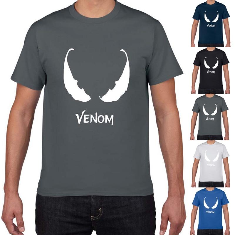 Stylish Comic Venom Spider-man Men Short Sleeve Crew Neck T-shirt For Casual Wear