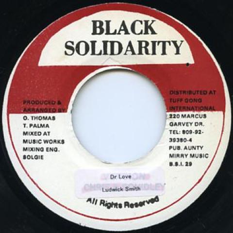 

7inch Record LUDWICK SMITH - Dr Love Black Solidarit 1987 UK Reggae, Ska & Dub