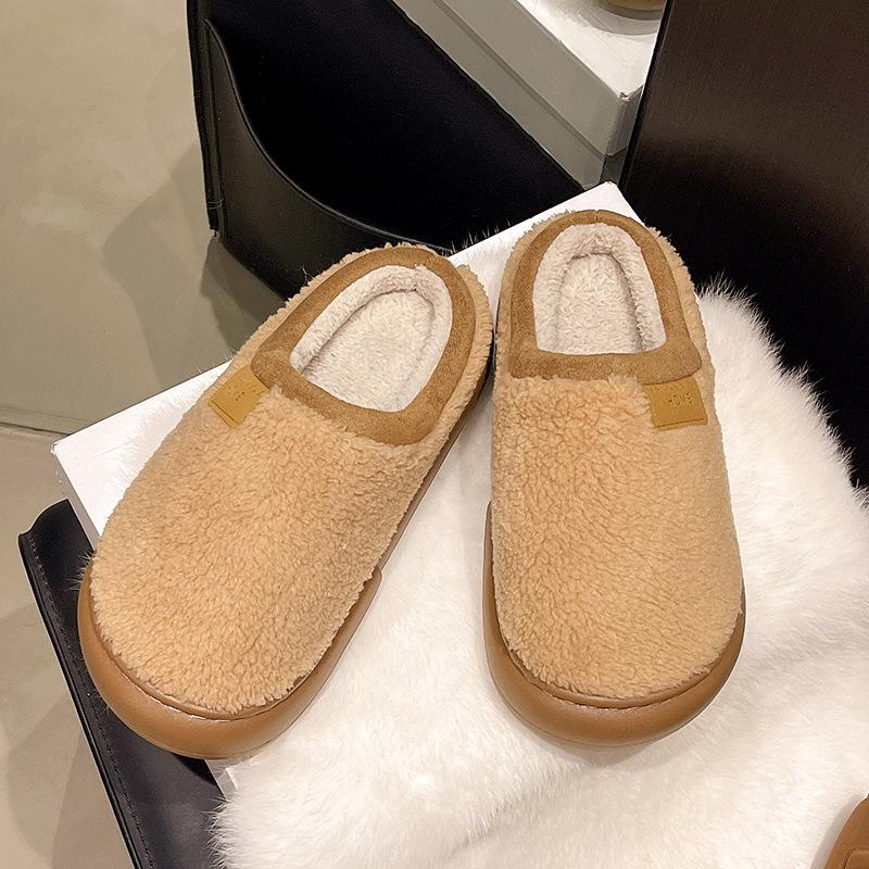 

Women s Premium Feeling Plush Slippers - Warm and Warm Countertop Cotton Winter Home Slippers Thick Bottom Casual Indoor Shoes 41